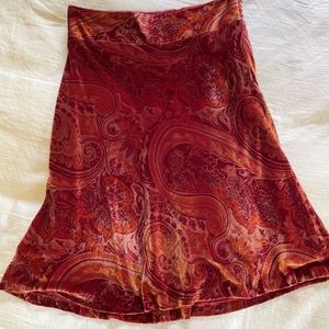 Vintage velour/velvet Banana Republic skirt